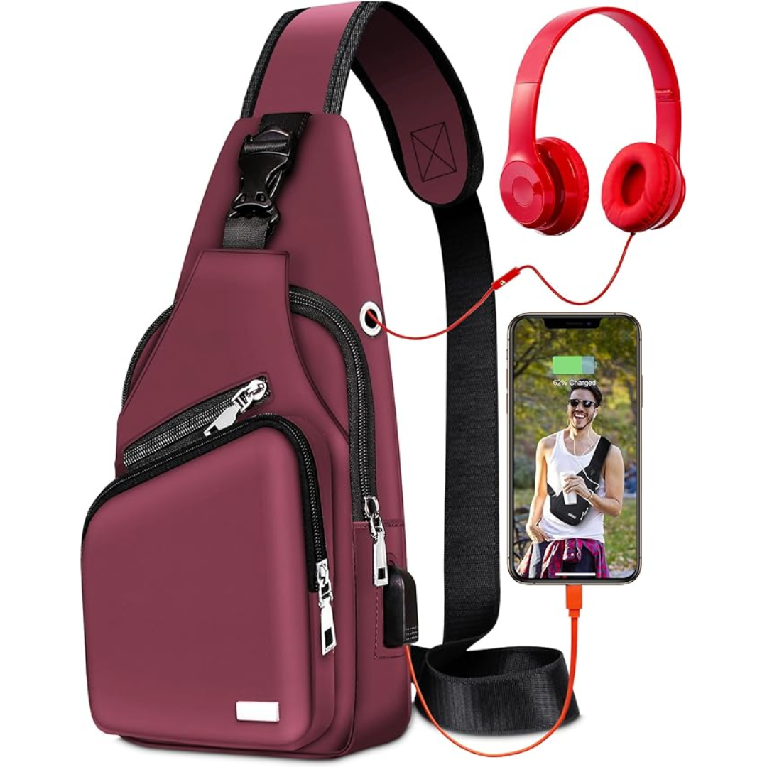 Waterproof Sling Bag with Crossbody Design | Single-Strap, Hands-Free Carry | Keeps Essentials Dry While Traveling