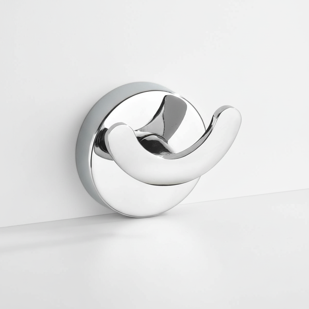 Drill-Free Suction Cup Hooks for Bathroom and Kitchen | Waterproof Stainless Steel Wall Hanger | Reusable Two-Piece Set