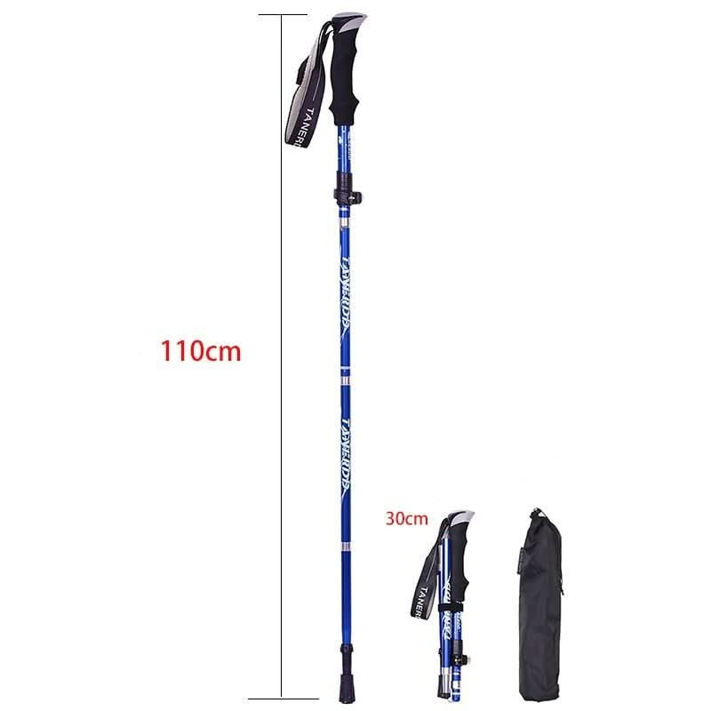 Collapsible Adjustable Trekking Poles | Lightweight with Grip Handles | Support for Hiking and Uneven Terrain