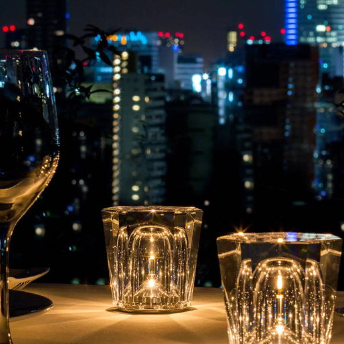 Rechargeable Crystal LED Table Lamp | Cordless Night Light with 360-Degree Diamond-Cut Glow | 3 Designs