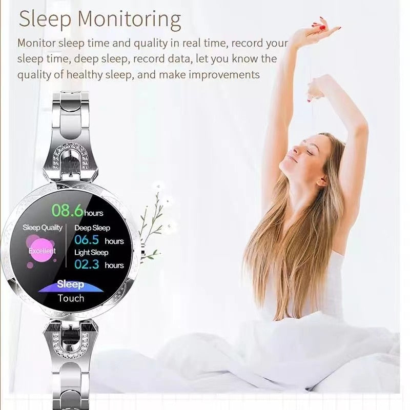 Women's Smart Watch with IP67 Water Resistance | Step, Sleep and Heart Rate Tracking with Notifications | 3 Colors