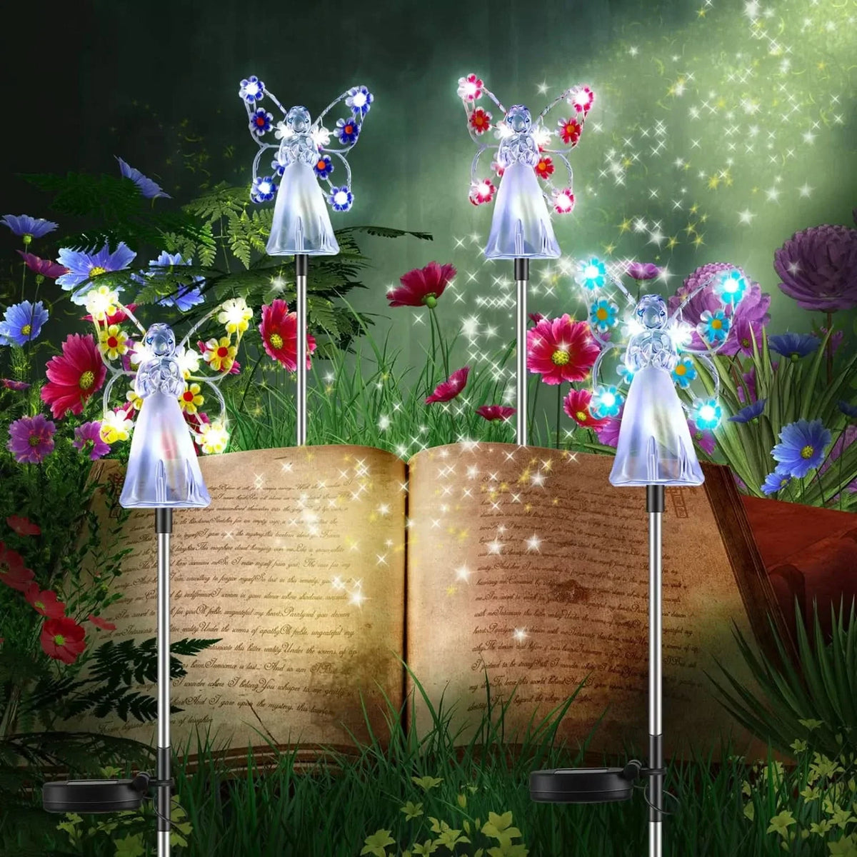 Solar Angel LED Garden Light for Outdoor Decoration
