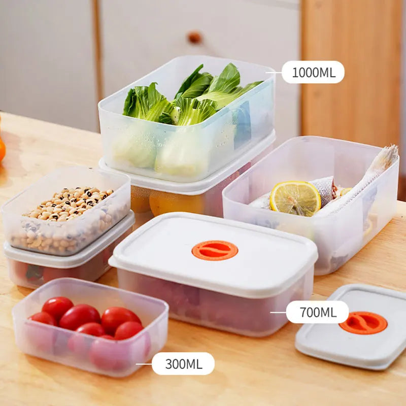 Airtight Storage Containers for Food with Freshness Timer Lids | Microwave and Freezer Safe BPA-Free Plastic | Sizes S to L