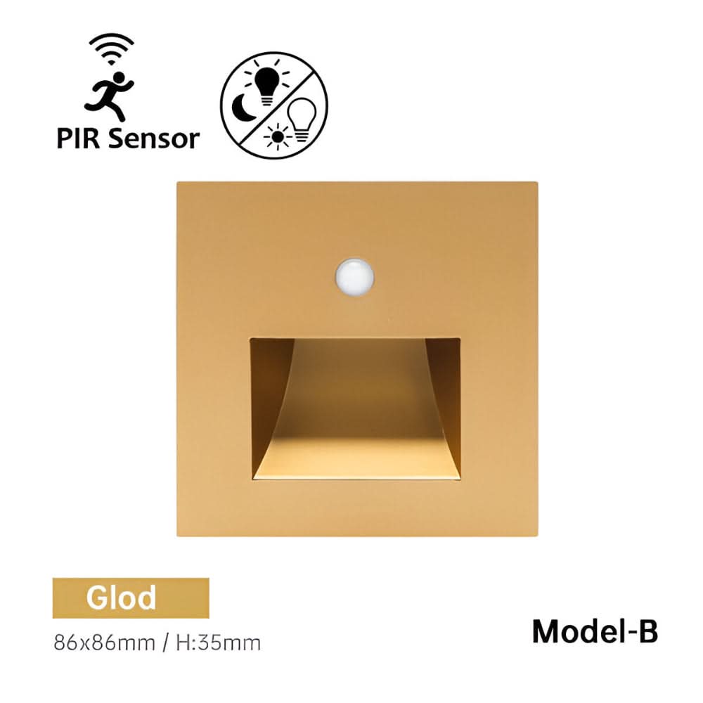 LED Motion Sensor Stair Light | Automatic Hands-Free Lighting | Compact Design for Stairs and Hallways