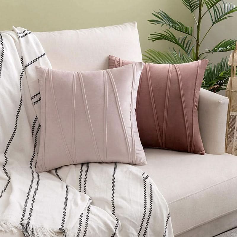 Velvet Throw Pillow with Removable Cover | Soft Luxurious Feel | A Complete Cushion for Sofas and Beds