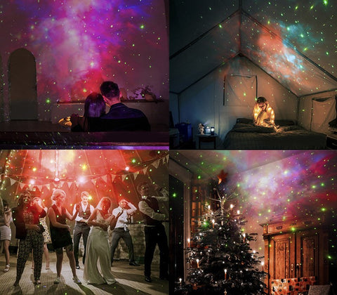 Astronaut Galaxy Projector Night Light for Bedrooms | Nebula and Star Projection, USB Rechargeable | Movable Arms