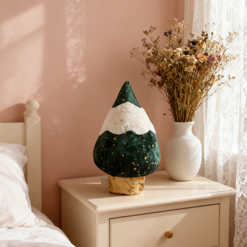 Christmas Throw Pillows in Gingerbread, Tree and Wreath Shapes