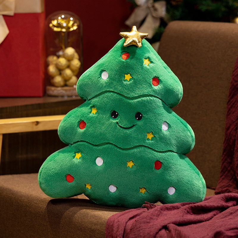 Christmas Plush Toys Gingerbread Man Snowman and Tree Shapes