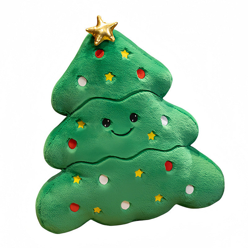 Christmas Plush Toys Gingerbread Man Snowman and Tree Shapes