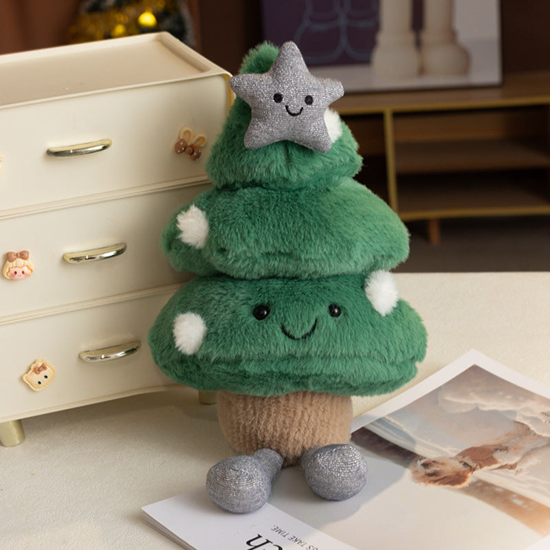 Christmas Plush Toys Snowball, Star and Tree Decorations