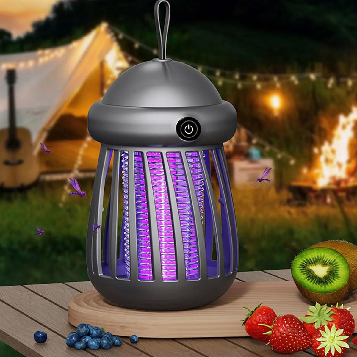 UV Mosquito Killer with 3000V Electric Grid | Rechargeable, Chemical-Free | Quiet Indoor & Outdoor Protection