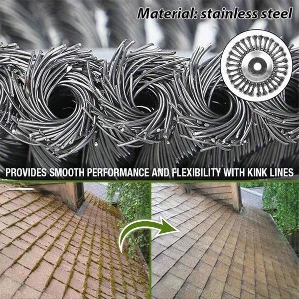 Steel Wire Weed Brush Disc 150 mm | Replacement Cutting Head for String Trimmer and Brushcutter | Garden Edging Tool