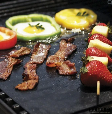 Reusable Non-Stick BBQ Grill Mat | Flexible Fit for Various Grill Surfaces | Easier Cleanup After Grilling