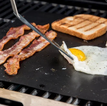 Reusable Non-Stick BBQ Grill Mat | Flexible Fit for Various Grill Surfaces | Easier Cleanup After Grilling