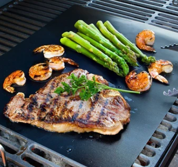 Reusable Non-Stick BBQ Grill Mat | Flexible Fit for Various Grill Surfaces | Easier Cleanup After Grilling