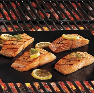 Reusable Non-Stick BBQ Grill Mat | Flexible Fit for Various Grill Surfaces | Easier Cleanup After Grilling
