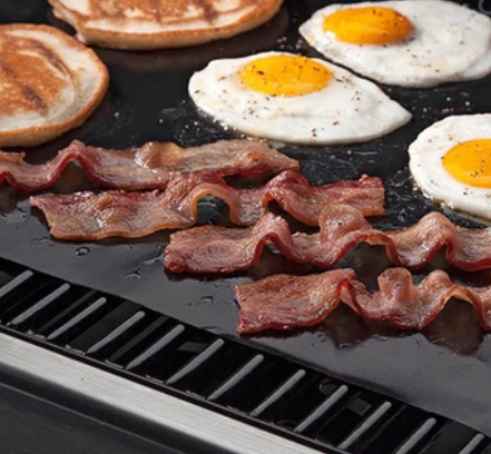 Reusable Non-Stick BBQ Grill Mat | Flexible Fit for Various Grill Surfaces | Easier Cleanup After Grilling