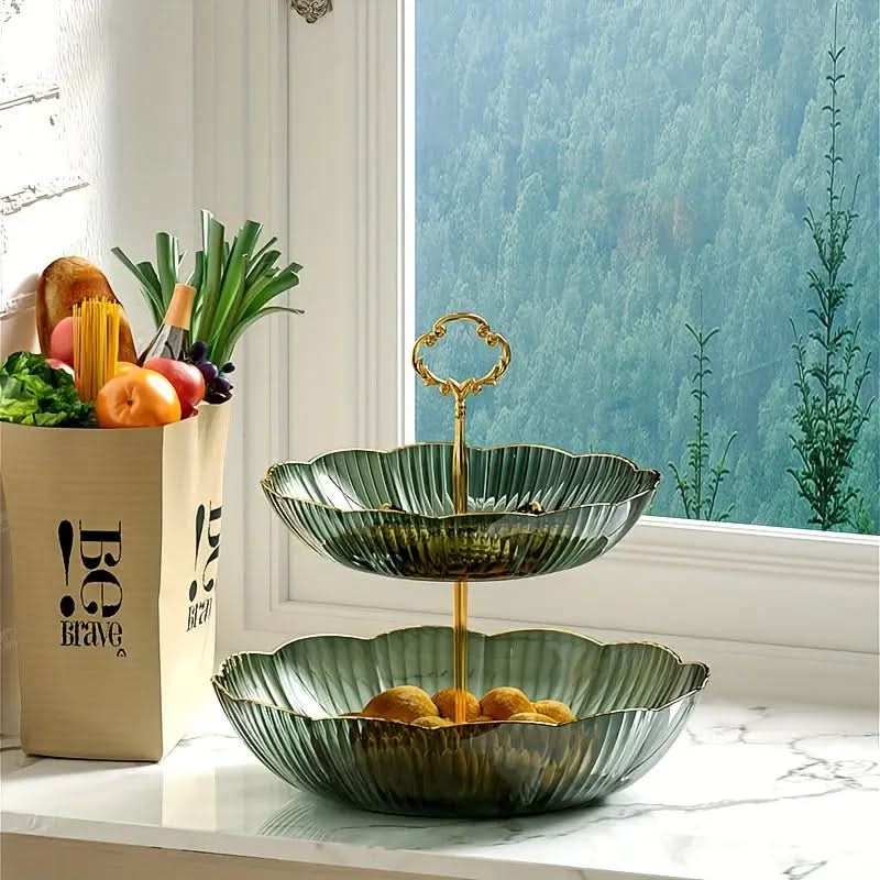 3-Tier Fruit Bowl Organizer | Freestanding Metal Stand | Keeps Fruit Visible and Accessible on Any Counter