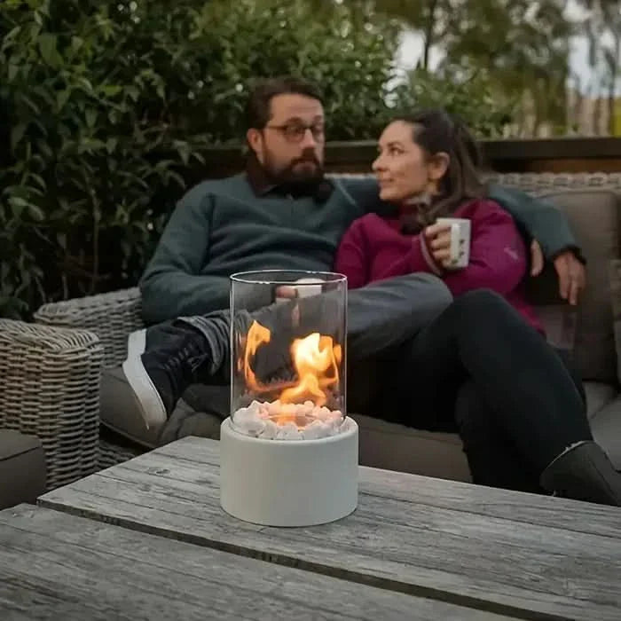 Tabletop Lantern with Flickering Flame Effect | Compact Lantern-Style Design | Warm Ambient Lighting for Any Room