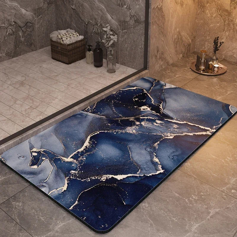 Non Slip Bath Mat with an Ultra Absorbent Top Layer | Dries Again Fast After Every Shower | Two Sizes, Ten Colors