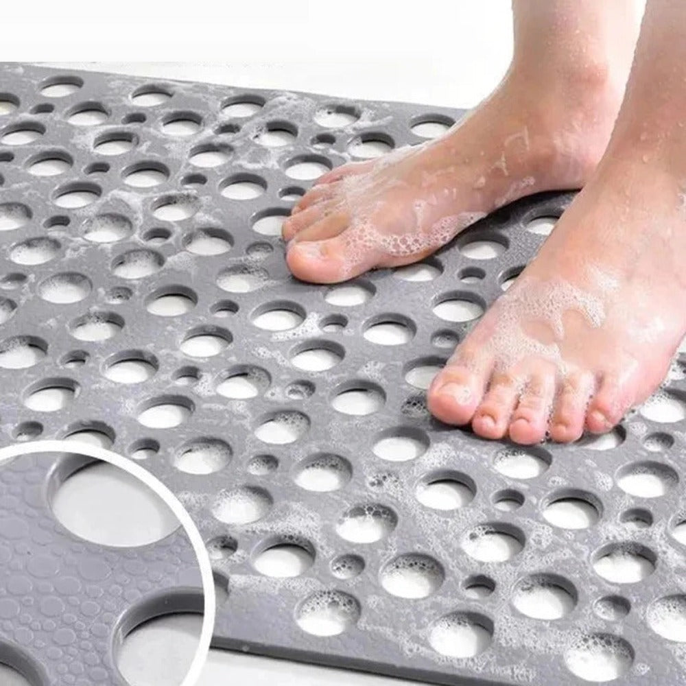 Secure Non-Slip Shower Mat | Antibacterial, Easy-to-Clean Surface | Stable Footing for Showers and Bathtubs