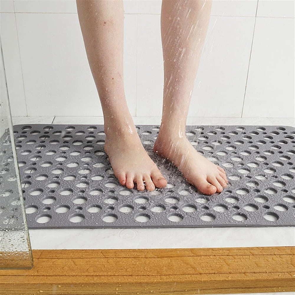 Secure Non-Slip Shower Mat | Antibacterial, Easy-to-Clean Surface | Stable Footing for Showers and Bathtubs