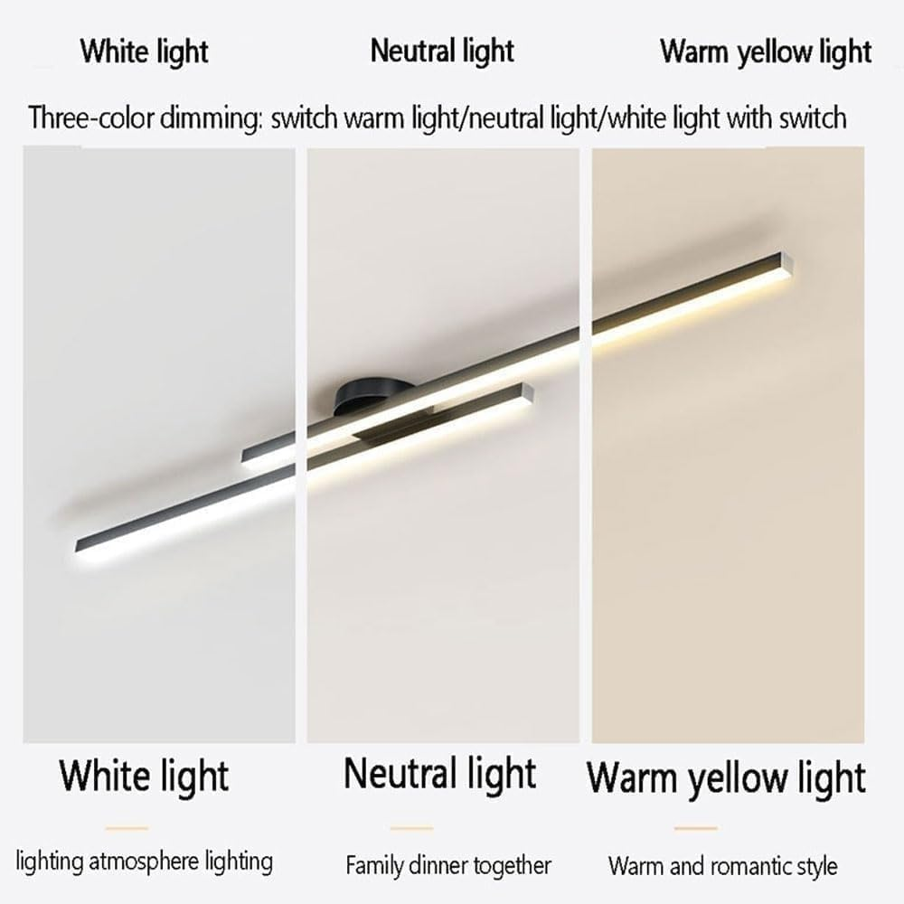 Modern Aluminum LED Ceiling Light | Slim Circular Design | Consistent Illumination for Living Rooms and Bedrooms