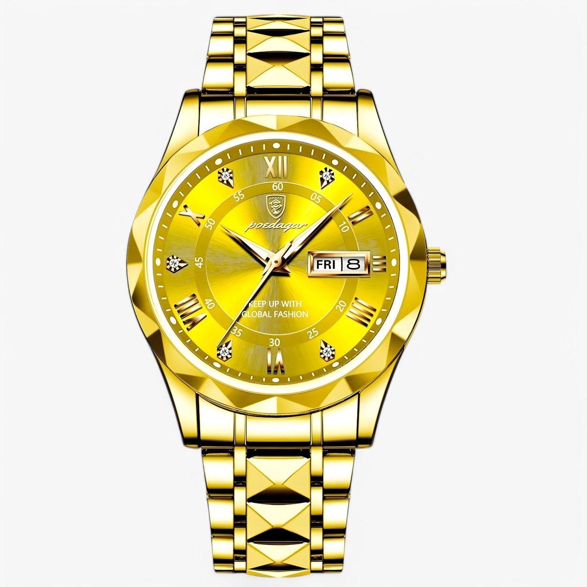 Men's Automatic Watch with a Stainless Steel Bracelet | 40mm Case, Day and Date Window | 6 Color Options
