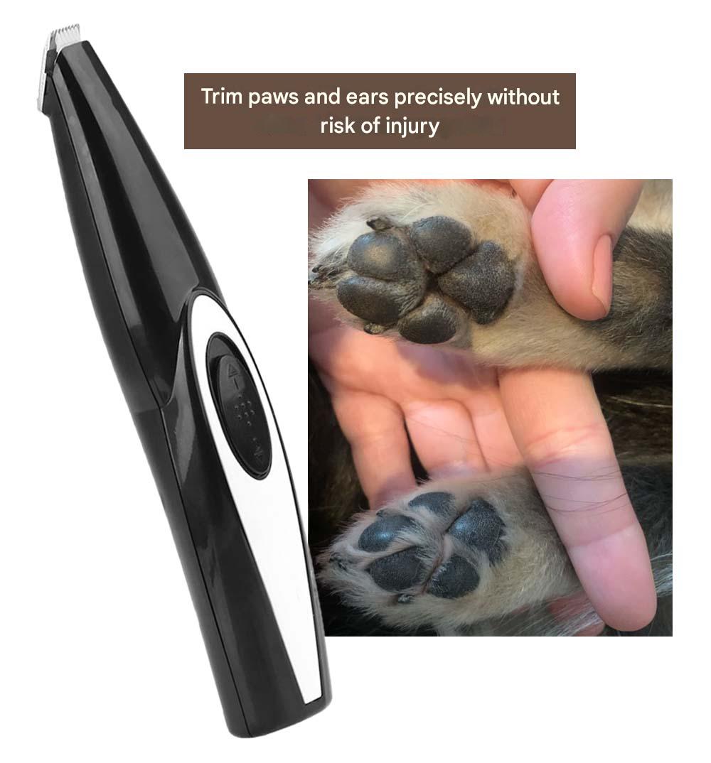 Cordless Precision Trimmer for Dogs and Cats | Narrow Blade for Paws, Ears and Eye Corners | USB Rechargeable