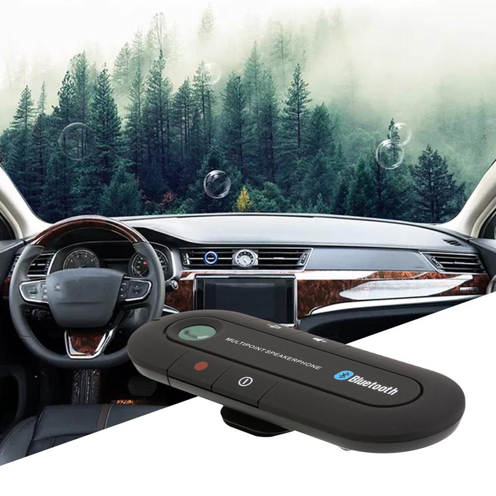Bluetooth Speaker for the Car Visor | Hands Free Calling with Built In Microphone | Magnetic Clip and Voice Prompts
