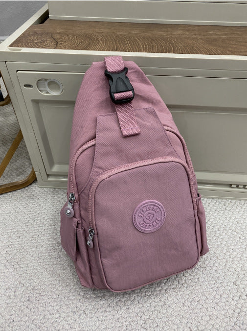 2 in 1 Travel Backpack for Women, Also Wearable as a Chest Sling | Zip Main Compartment, Front and Side Pockets | Nylon, 7 Colors