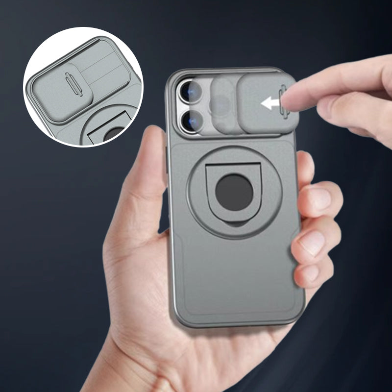 Magnetic Phone Case with a 360 Degree Ring Holder | Sliding Camera Cover | Shell Tested Over 6,000 Drops