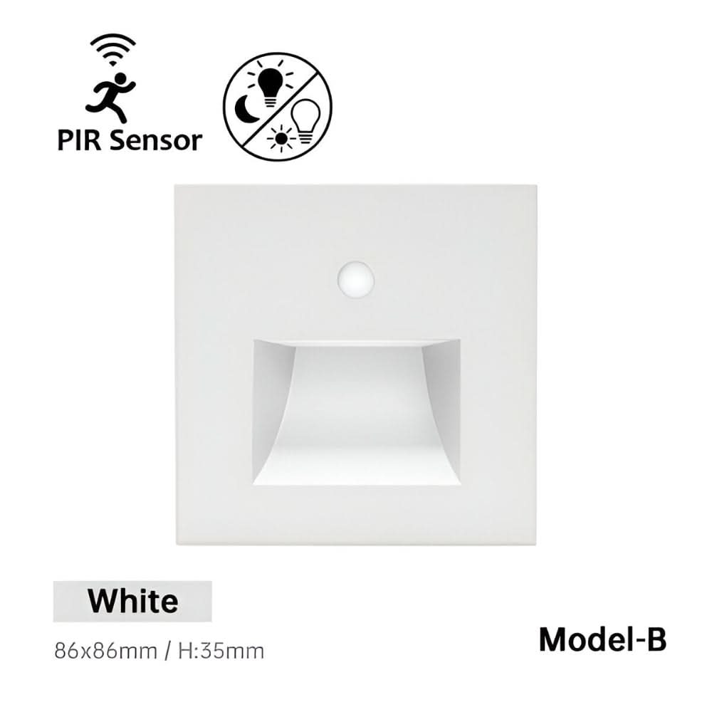 LED Motion Sensor Stair Light | Automatic Hands-Free Lighting | Compact Design for Stairs and Hallways
