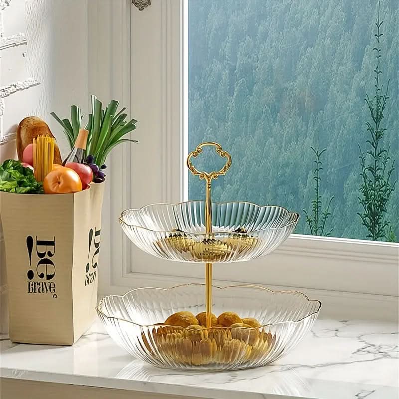 3-Tier Fruit Bowl Organizer | Freestanding Metal Stand | Keeps Fruit Visible and Accessible on Any Counter