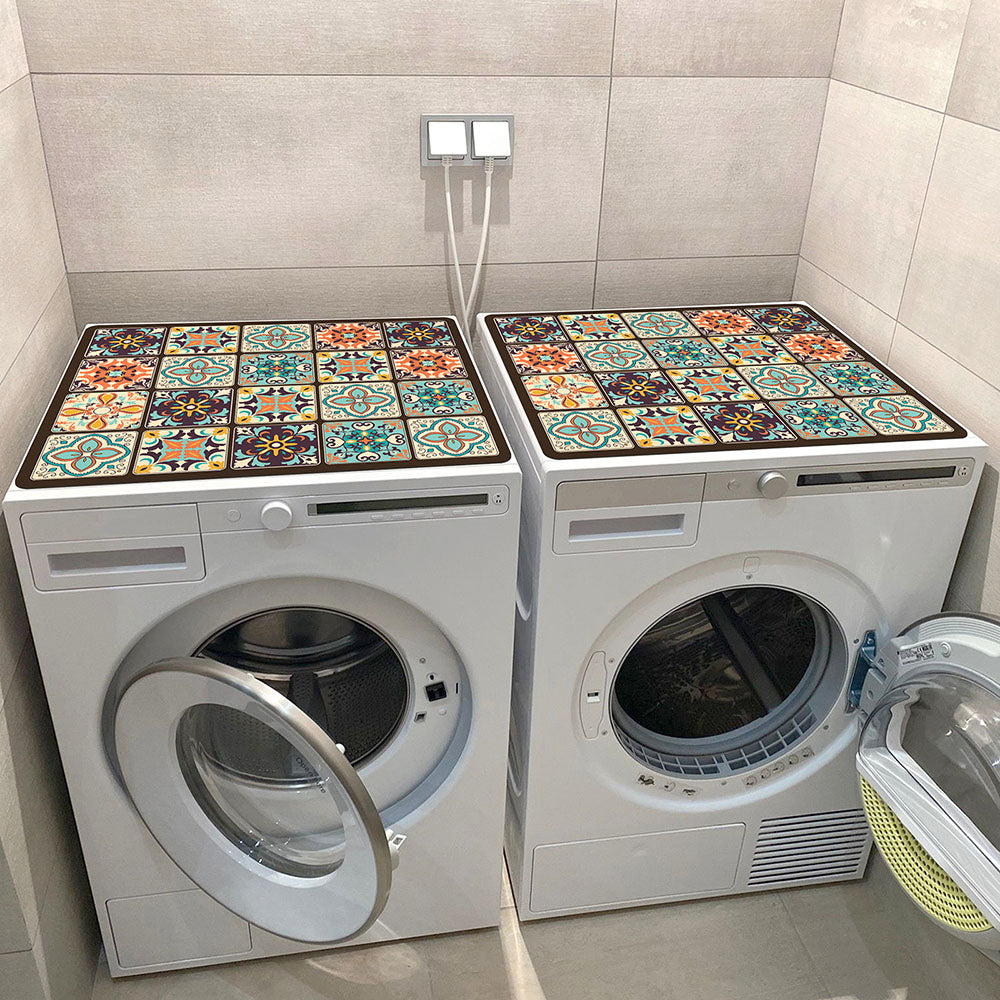Appliance Top Mat with Mandala Design | Protective and Decorative | Fits Washing Machines and Flat-Top Appliances