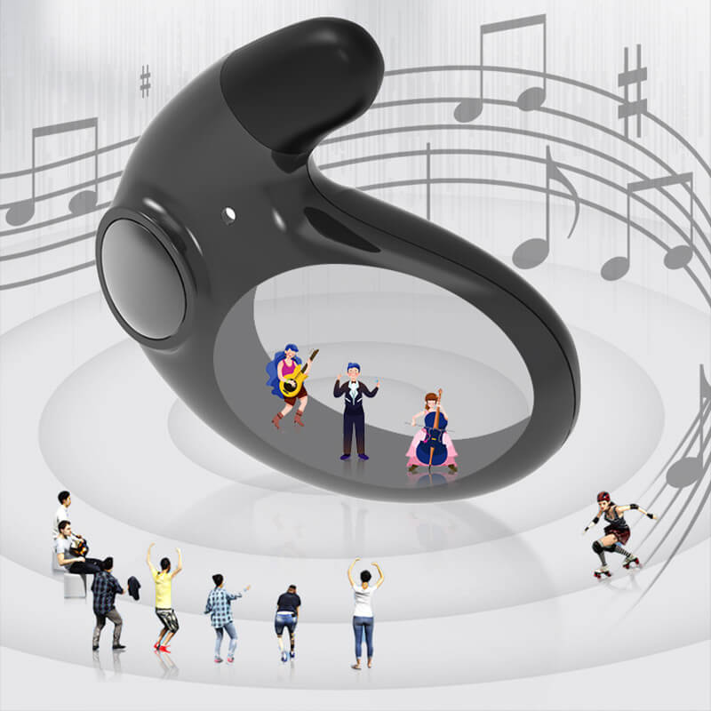 Ultra Flat Wireless Earbuds for Sleeping | Bluetooth In Ear Headphones with Mic | 24 Hour Charging Case