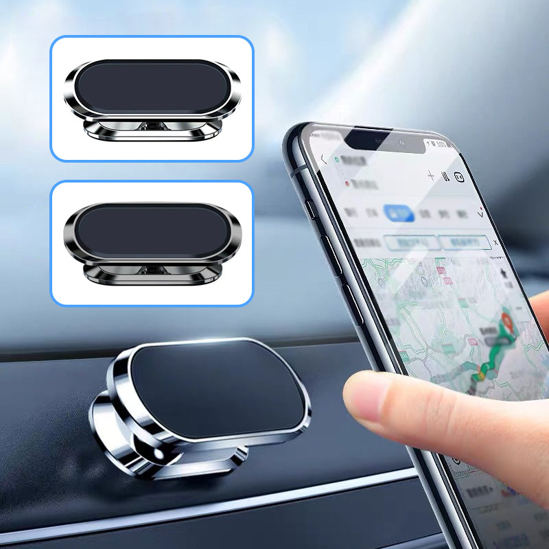 Magnetic Car Phone Holder, Swivels a Full Circle and Tilts to Your Angle | Strong Magnets Hold Large Handsets Steady