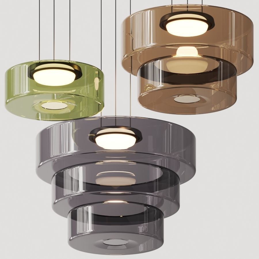 Bauhaus Glass Pendant Light | Smooth Geometric Shade | Ceiling-Suspended Lighting for Kitchens and Living Areas