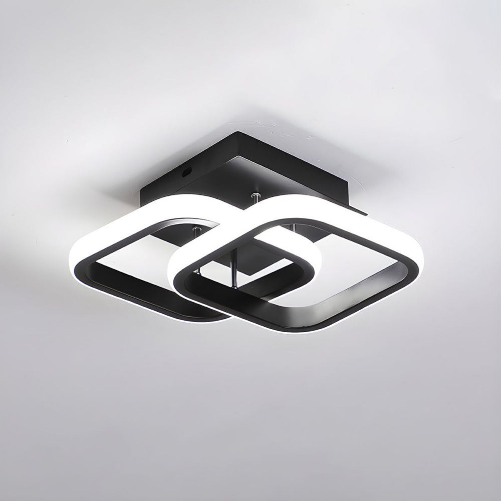 White LED Ceiling Light | Circular Flush Mount Design | Even Illumination for Hallways and Living Rooms