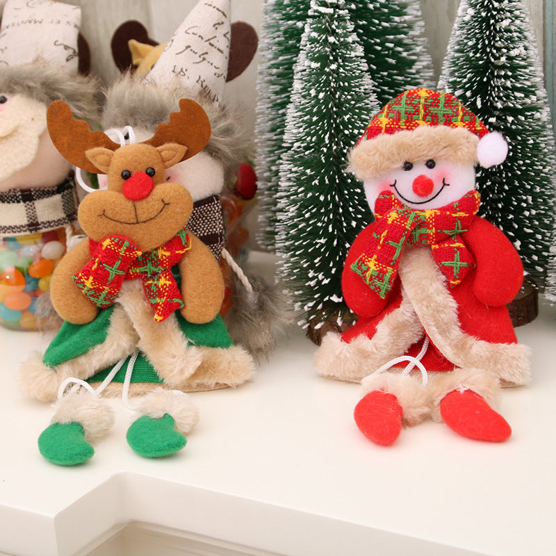 Plush Christmas Ornament Decoration with Hanging Loop