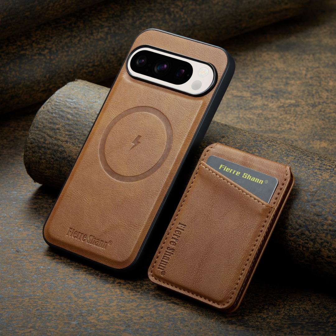 Wallet Phone Case for Google Pixel 9 8 and 7 | Magnetic Card Holder with Fold Out Stand | Slim Non Slip Back
