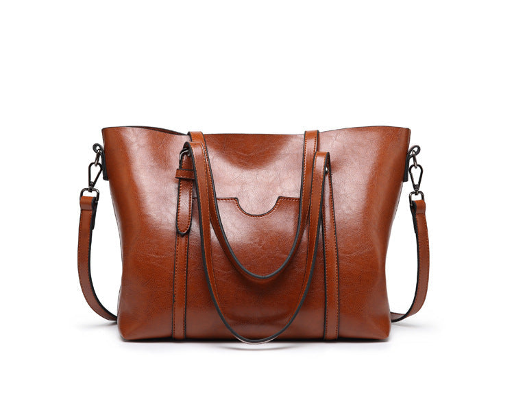 Vegan Leather Tote Bag with a Detachable Crossbody Strap | Carry by Hand, Over the Shoulder or Across the Body