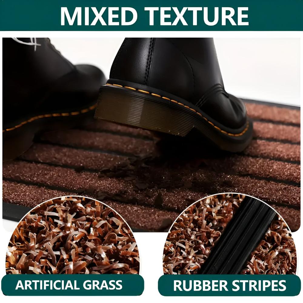 Striped Door Mat with Non-Slip Backing | Stable for High-Traffic Entryways | Durable for Daily Use