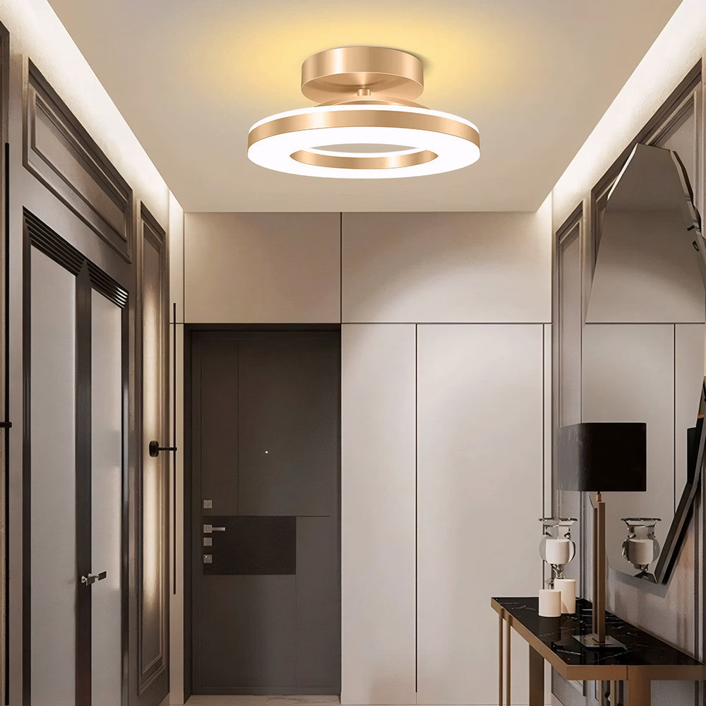 Modern LED Ceiling Light | 3 Sizes and 3 Finishes Available | Flush Mount with Cool, Warm, or 3-Color Switch