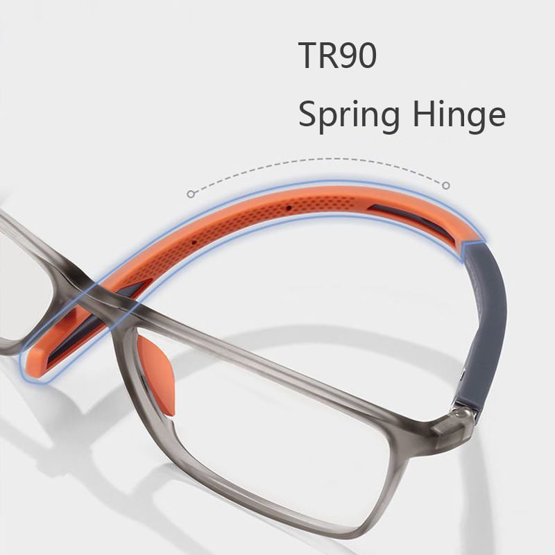 Progressive Reading Glasses with Blue Light Filter | Ultralight TR90 Sport Frame, +1.00 to +4.00 Strengths