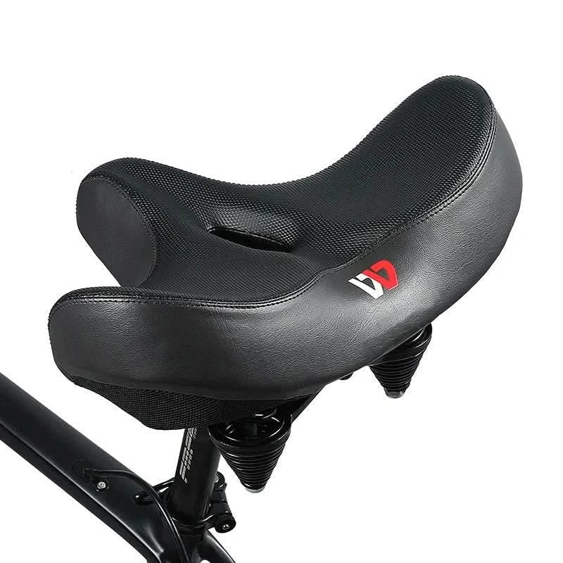 Extra-Wide Padded Bike Saddle | Supportive Cushioned Design | A Comfortable Replacement for Standard Bike Seats