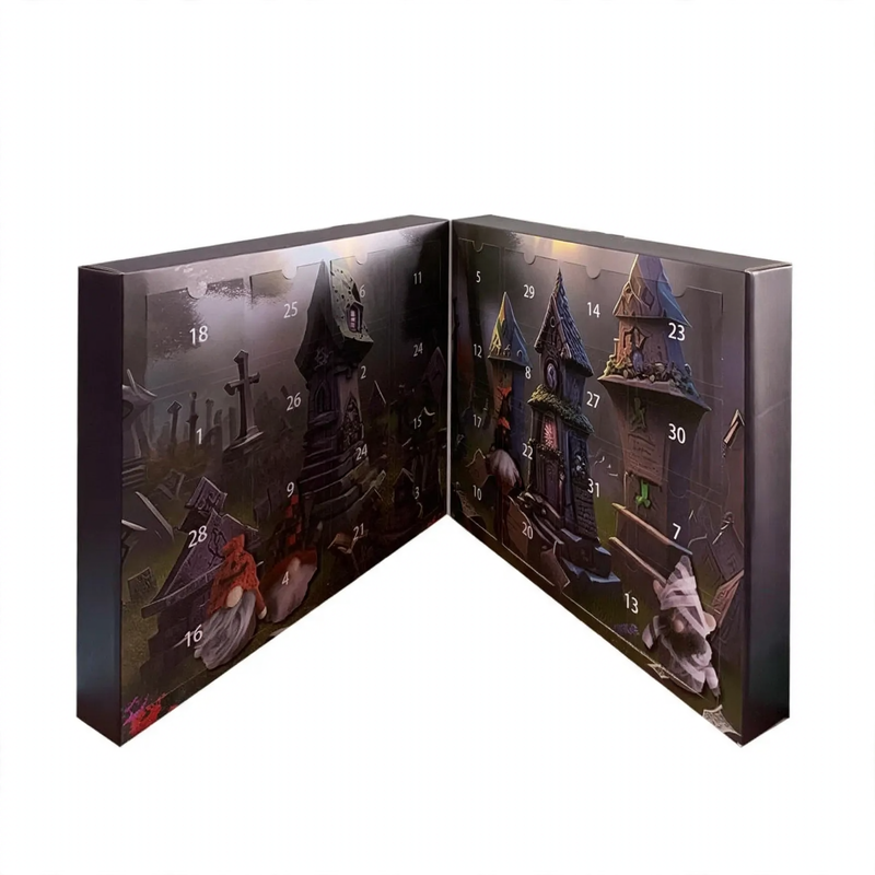 Christmas Gnome Advent Calendar with Plush Holiday Figures