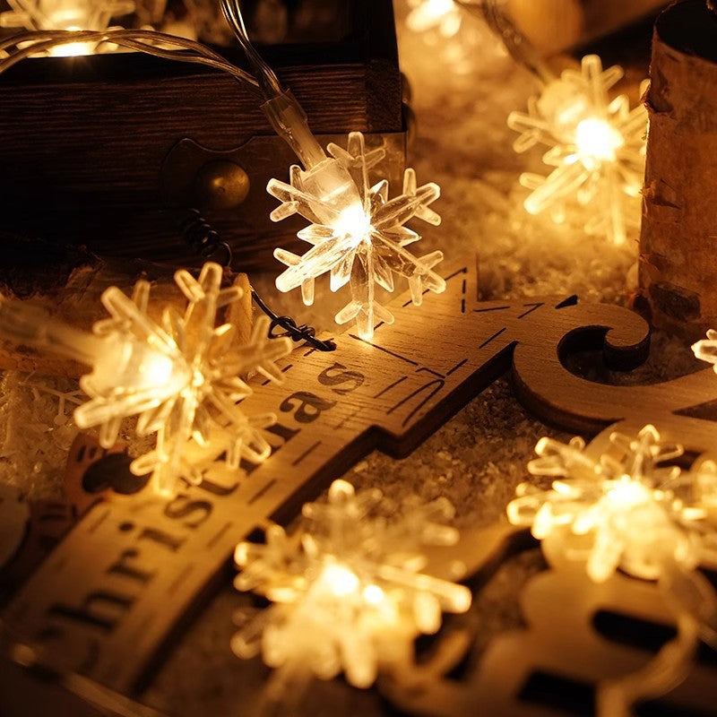 Christmas String Lights with LED Holiday Motif Shapes