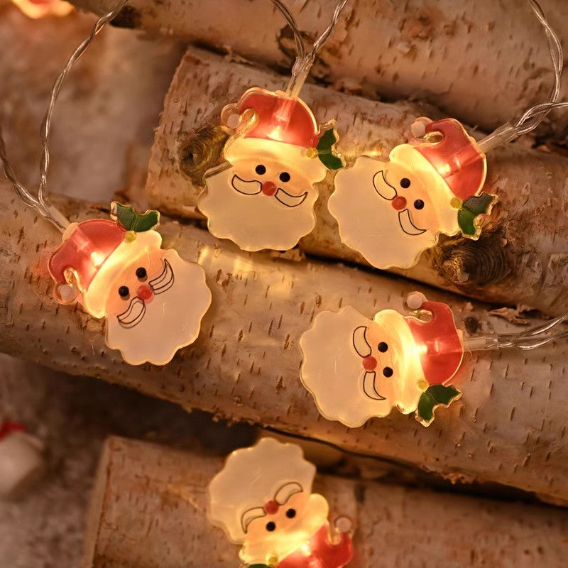 Christmas String Lights with LED Holiday Motif Shapes