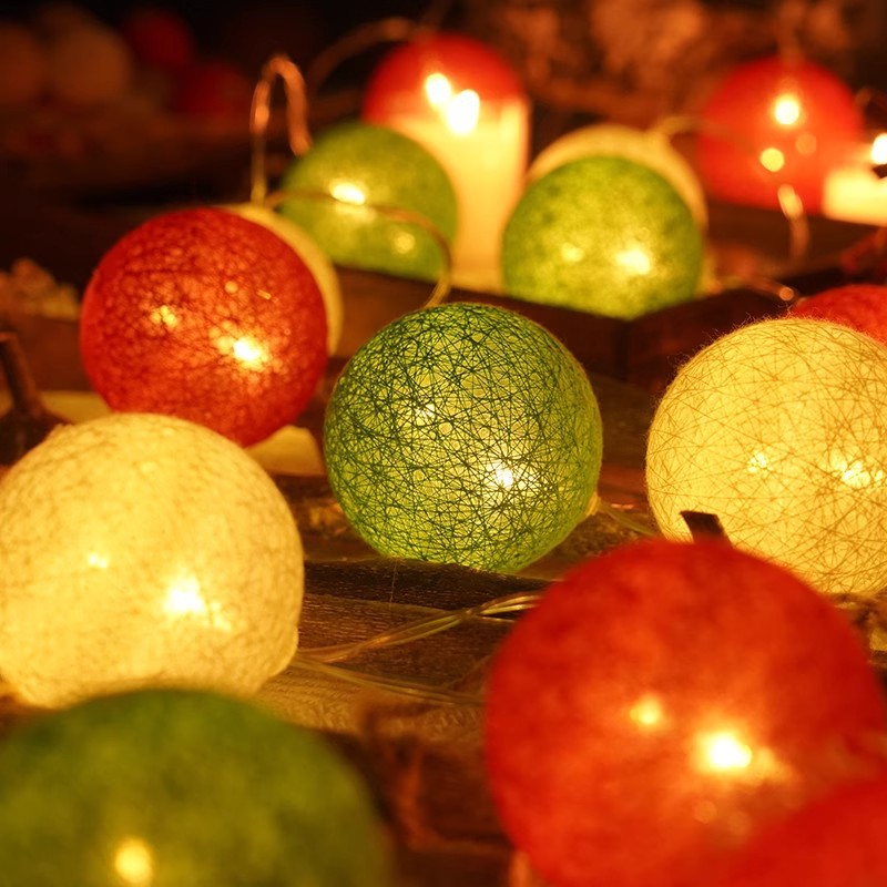 Christmas String Lights with LED Holiday Motif Shapes